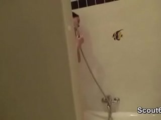 Brother Caught StepSister in Bath and Seduce to Fuck her Ass